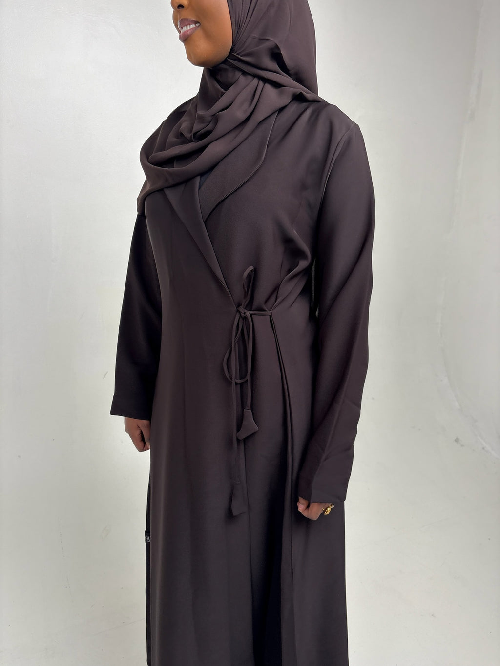 Bushra Brown Abaya