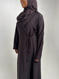 Bushra Brown Abaya