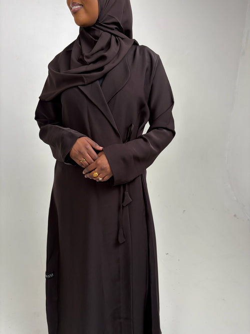 Bushra Brown Abaya