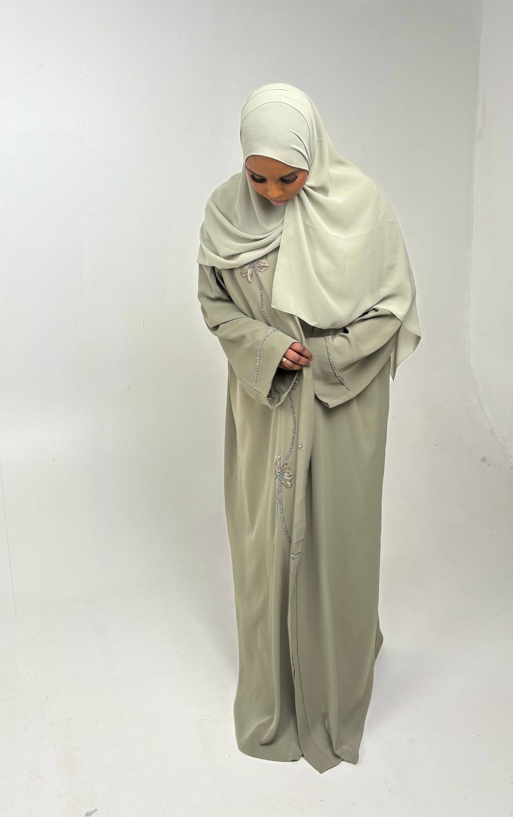 Ghaliya Green Abaya