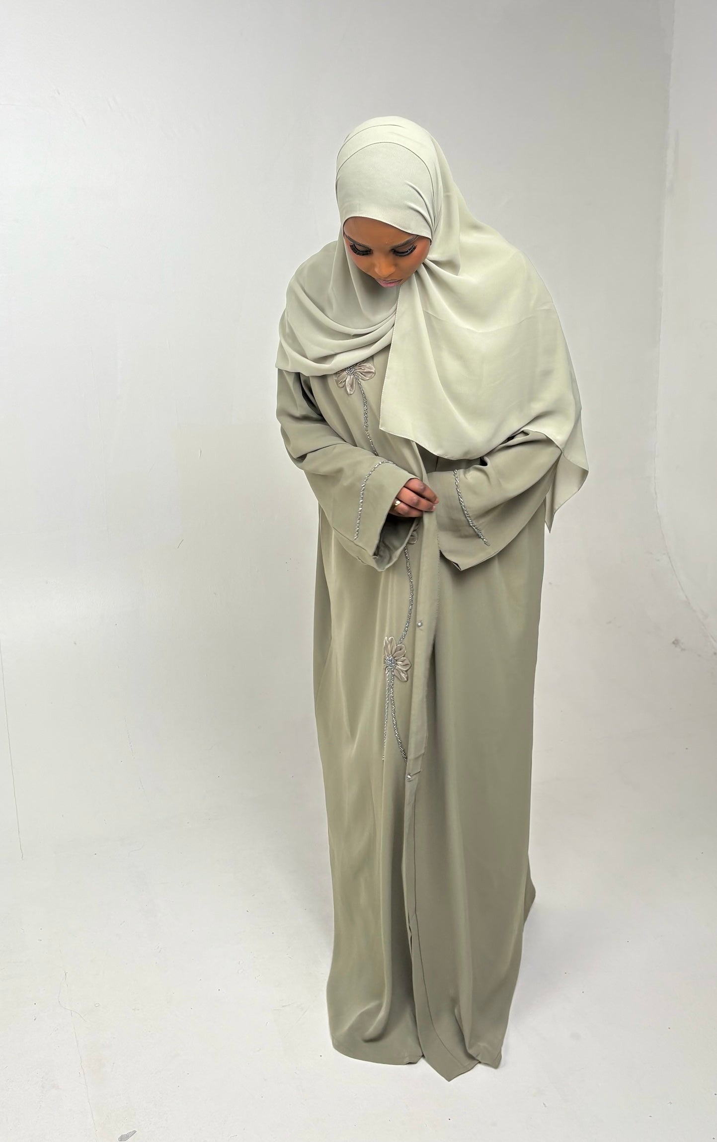Ghaliya Green Abaya