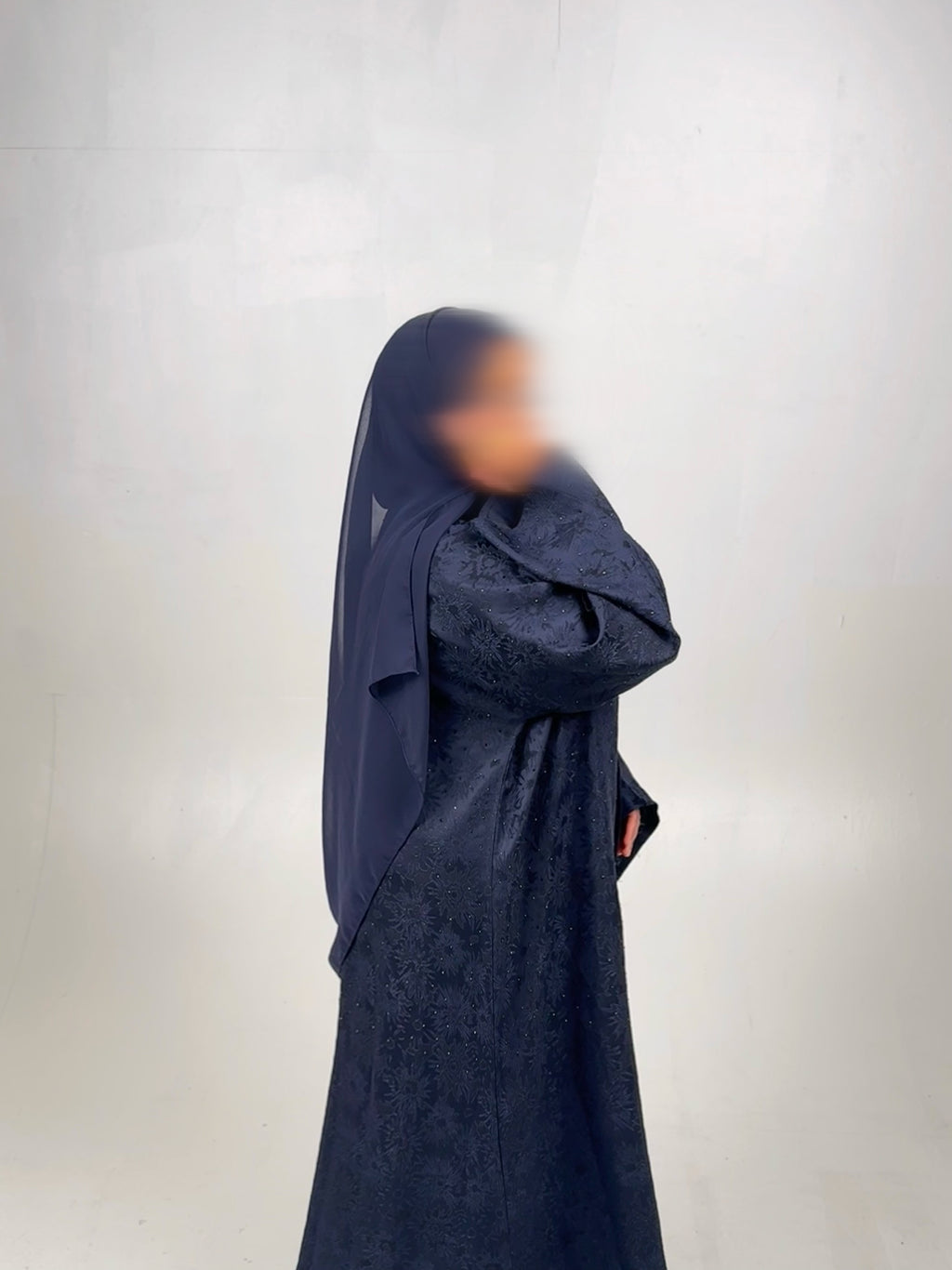 Qamar Abaya Blue