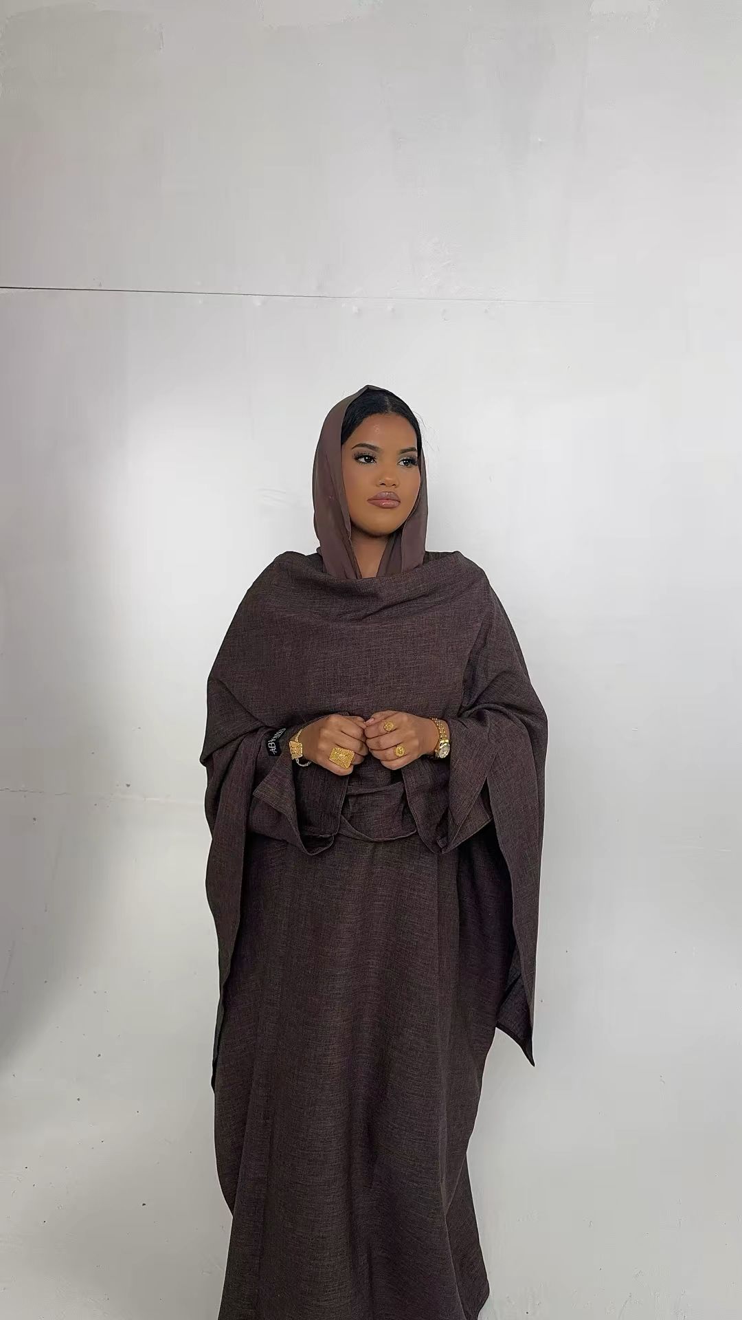 Shawl Brown Abaya